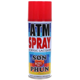 Bình sơn phun xịt ATM A211 400ml (Đỏ).
