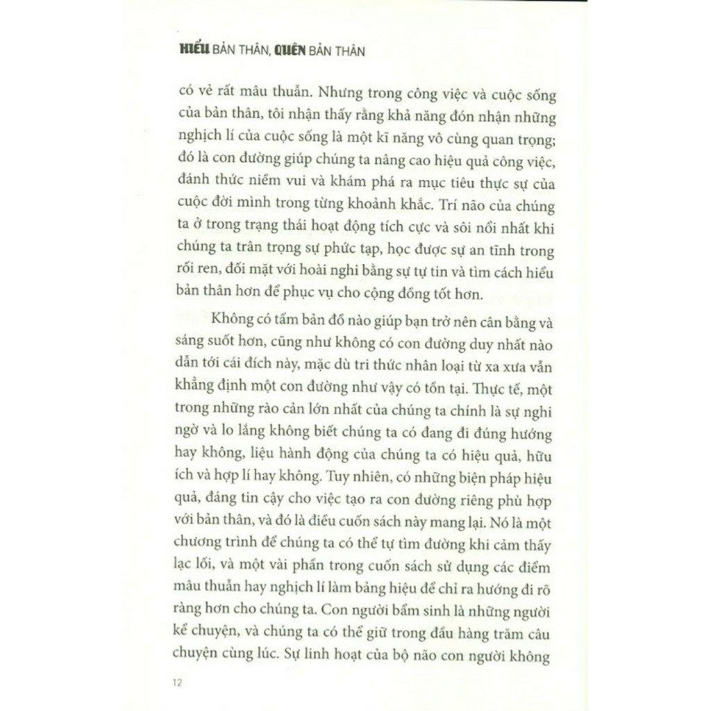 Sách - Hiểu Bản Thân, Quên Bản Thân