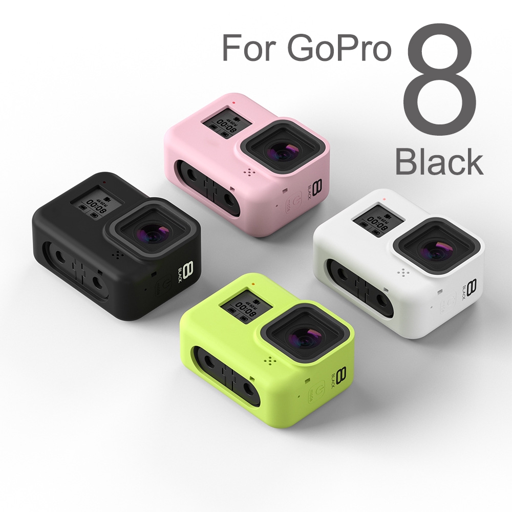 For GoPro 8 Accessories Colorful Soft Silicone Case Protective Leather Shell Housing for Go Pro Hero 8 Black Action Camera