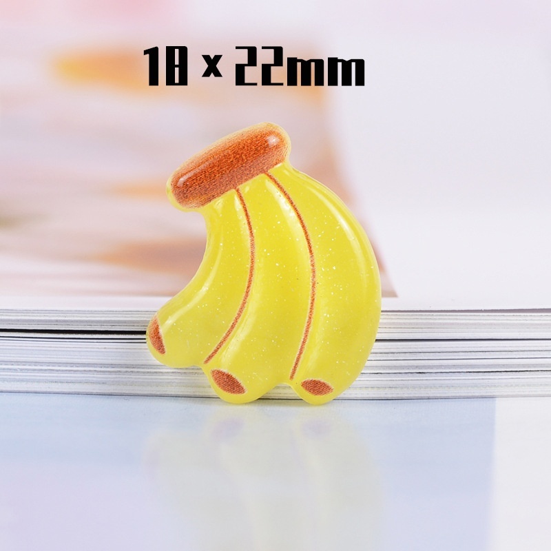 Bộ 10 phụ kiện trang trí điện thoại hình trái cây xinh xắn