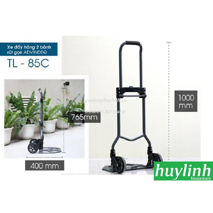 Freeship Xe đẩy hàng 2 bánh gấp gọn Advindeq TL-85C - 85kg