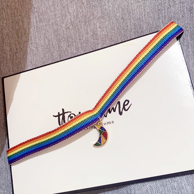 ✨✨Vòng cổ Mặt Cầu Vồng Đáng Yêu Cho Nữ