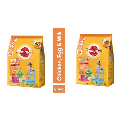 2 gói thức ăn chó con Pedigree gói 2,7kg