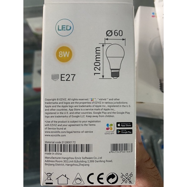 Đèn LED thông minh EZVIZ CS-HAL-LB1-LWAW Wifi | BigBuy360 - bigbuy360.vn