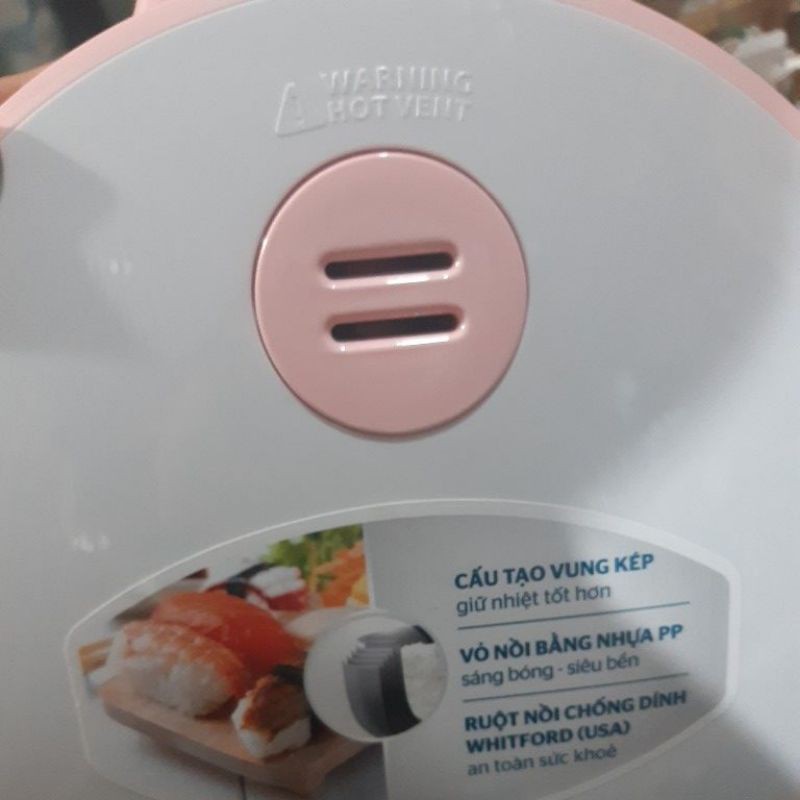 Nồi cơm điện 1.8 lít Happy time HTD8521P | BigBuy360 - bigbuy360.vn