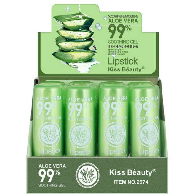 Son dưỡng lô hội làm hồng môi đổi màu giữ ẩm rất đẹp KissBeauty