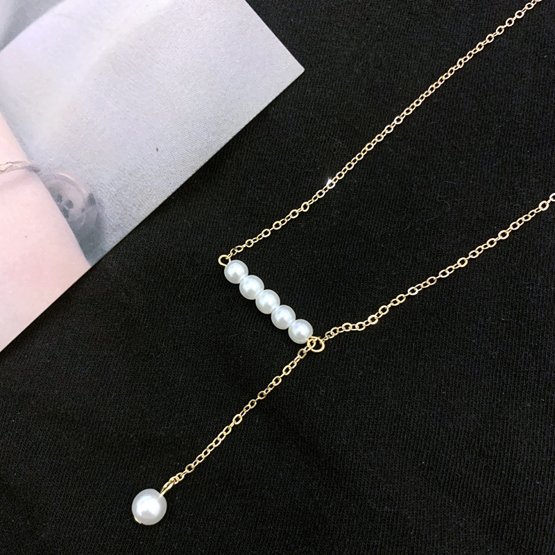  2021 new pearl and silver necklace