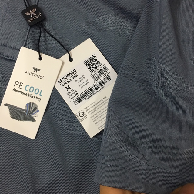 Áo Polo Aristino APS086s9 - Regular 2 Màu Xanh Tím Than và Xám CỰC MÁT có S/M/L