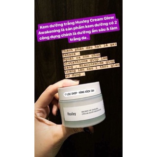 Kem dưỡng trắng Huxley Glow Awakening tách set