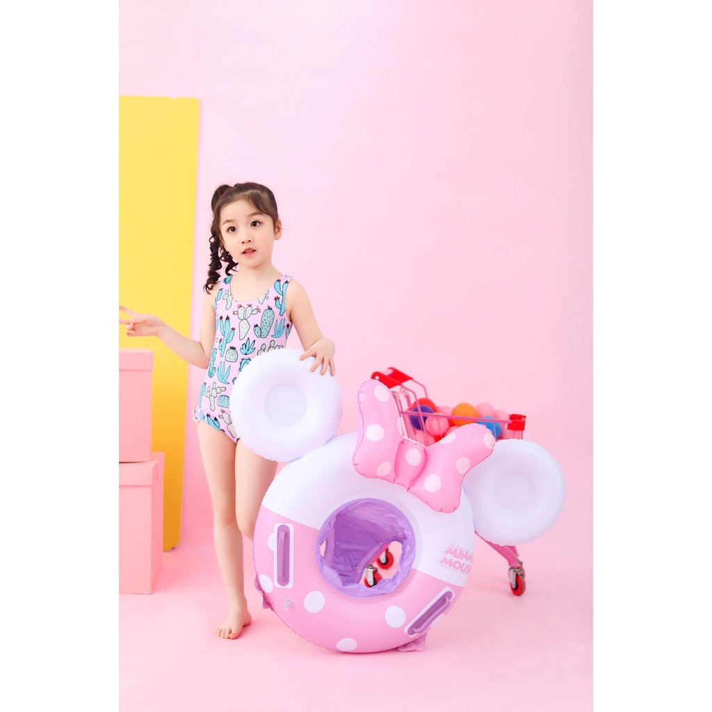 Phao Bơi Cho Bé GALANO Phao Bơi Trẻ Em Xỏ Chân Chống Lật An Toàn Bơi Lội Họa Tiết Mickey SS-001188