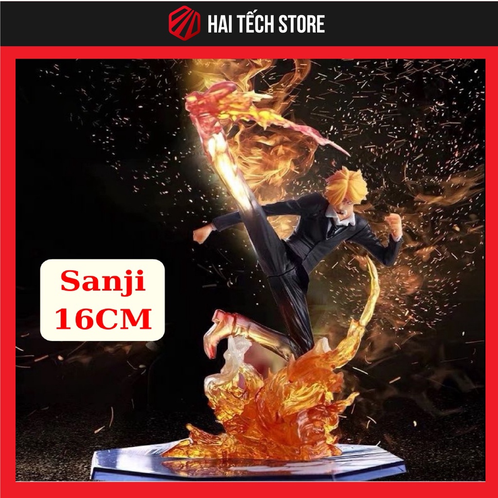 Mô hình Sanji hắc cước 16cm đế có chữ cao cấp, figure mô hình anime one piece vua hải tặc decor trang trí cực đẹp