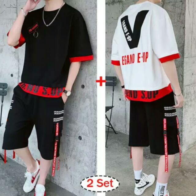 Combo 2 bộ quần áo thun nam