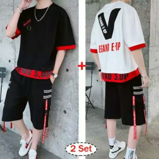 Combo 2 bộ quần áo thun nam
