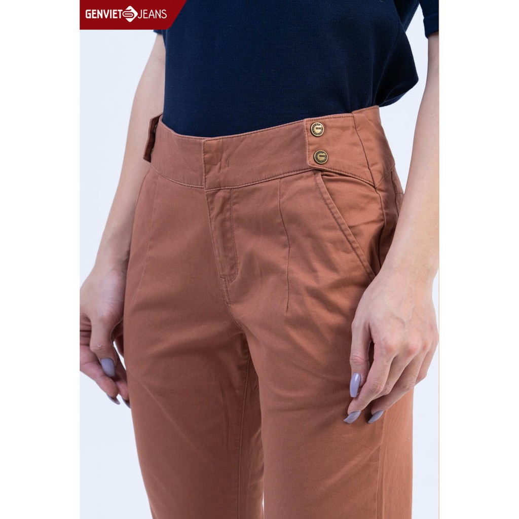 [Mã WABRLOW5 giảm 15% đơn 300K] DQ106K789 - Quần Dài Kaki Nữ GENVIET | BigBuy360 - bigbuy360.vn