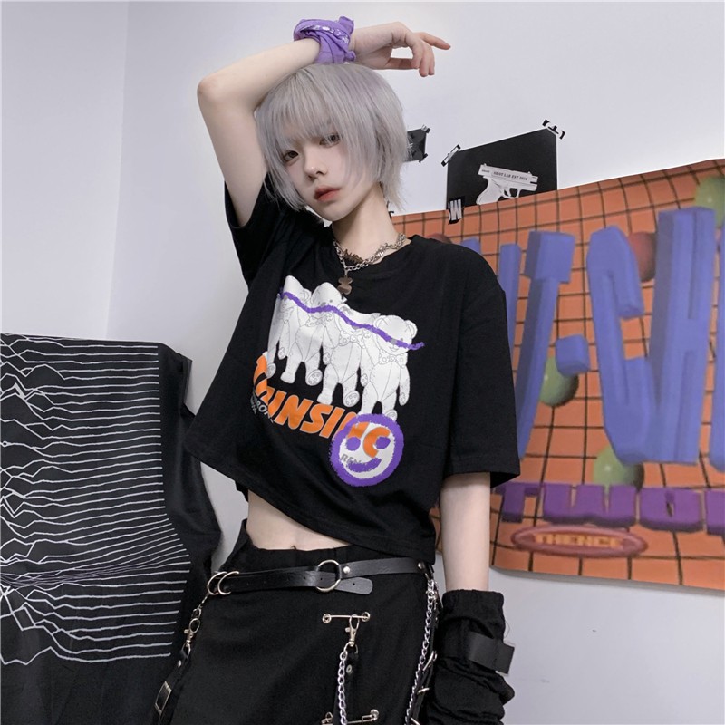 Áo Croptop nữ tay lỡ Yinxx, croptop freesize form rộng CRT02 | BigBuy360 - bigbuy360.vn