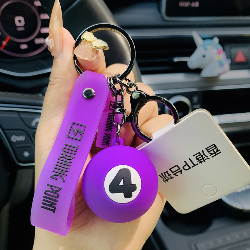 Móc Khóa Hình Bida Thời Trang Sáng Tạo