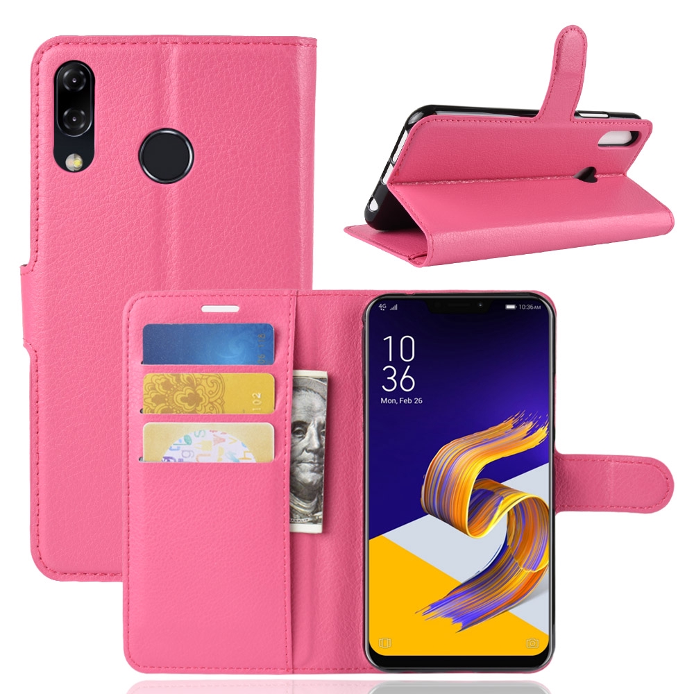 Bao da điện thoại màu trơn có ngăn đựng thẻ tiện dụng cho Asus Zenfone 5 ze620kl | BigBuy360 - bigbuy360.vn