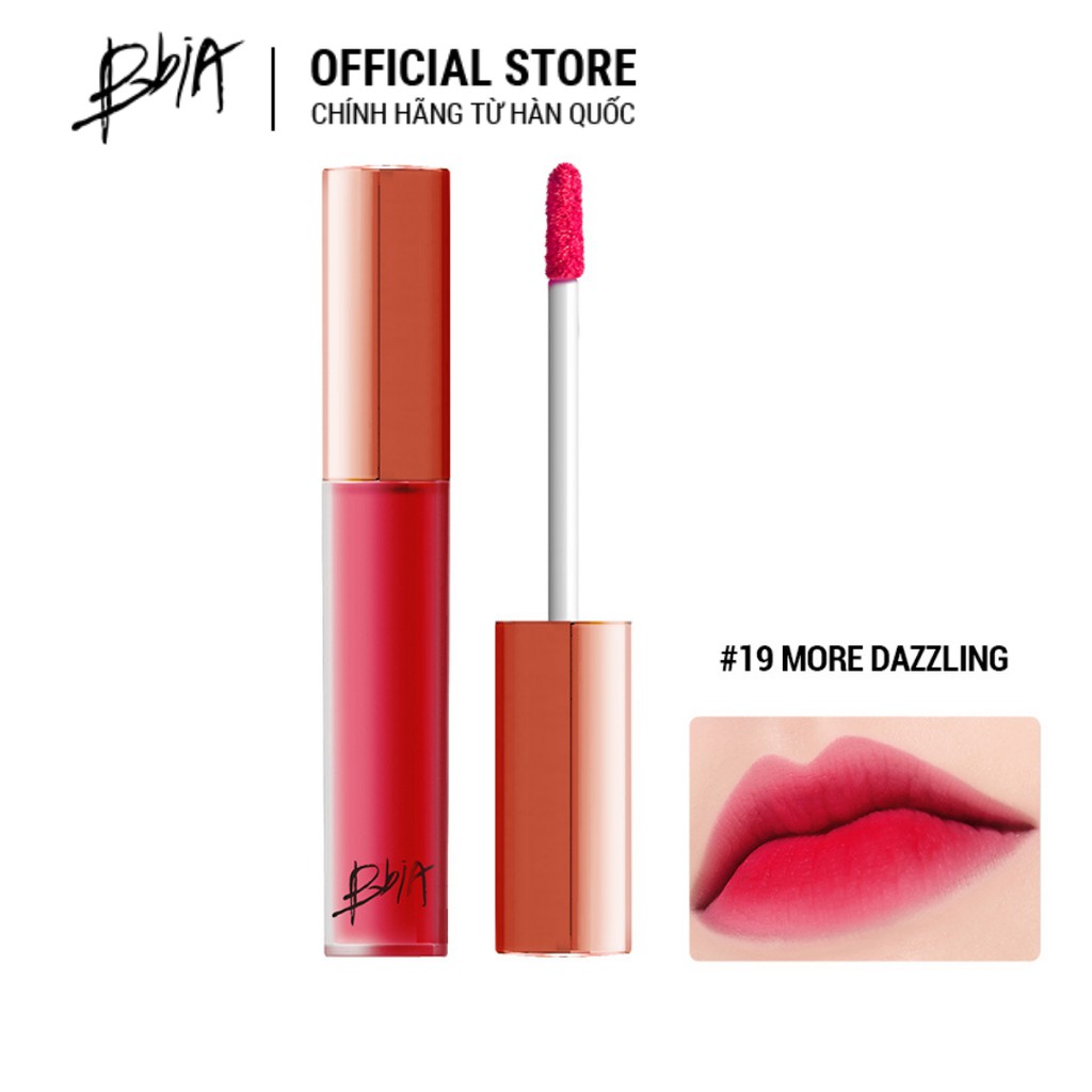 Trọn bộ 5 màu son kem lì BBia Last Velvet Lip Tint version 4 5g/thỏi TẶNG 1 túi trang điểm 28g - Bbia Official Store | BigBuy360 - bigbuy360.vn