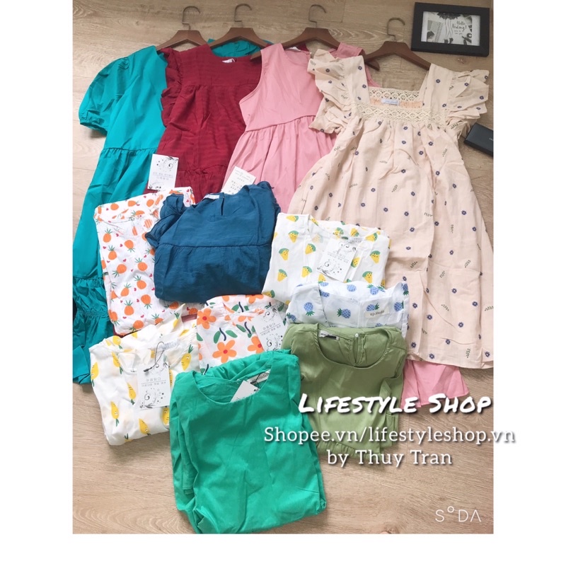 Bộ sưu tập Váy babydoll mùa hè trẻ trung xinh xắn mát mẻ sale siêu rẻ phom rộng rãi