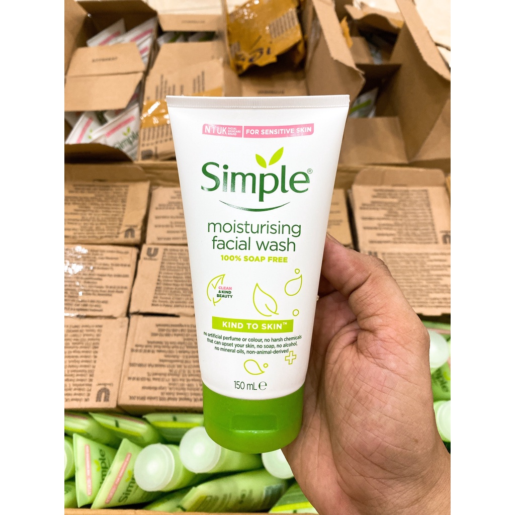 Sữa Rửa Mặt Simple Kind To Skin Moisturising Facial Wash 150ml Chính H