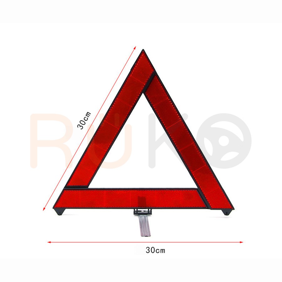 Biển cảnh báo phản quang hình tam giác 30x30 - vật dụng cần thiết cho các tài xế đường xa