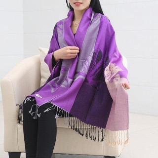 Khăn đũi choàng hoa ly pashmina