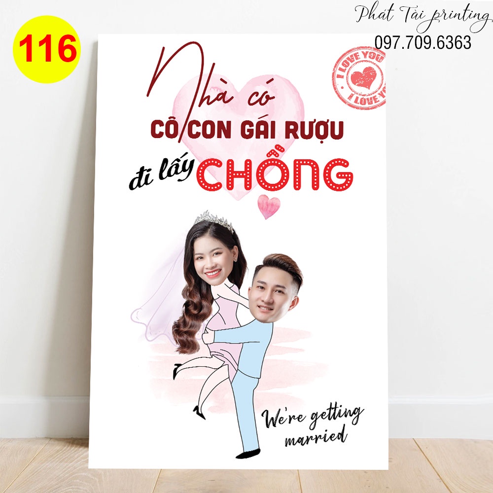 MS 116 - Bảng Welcome trang trí đám cưới