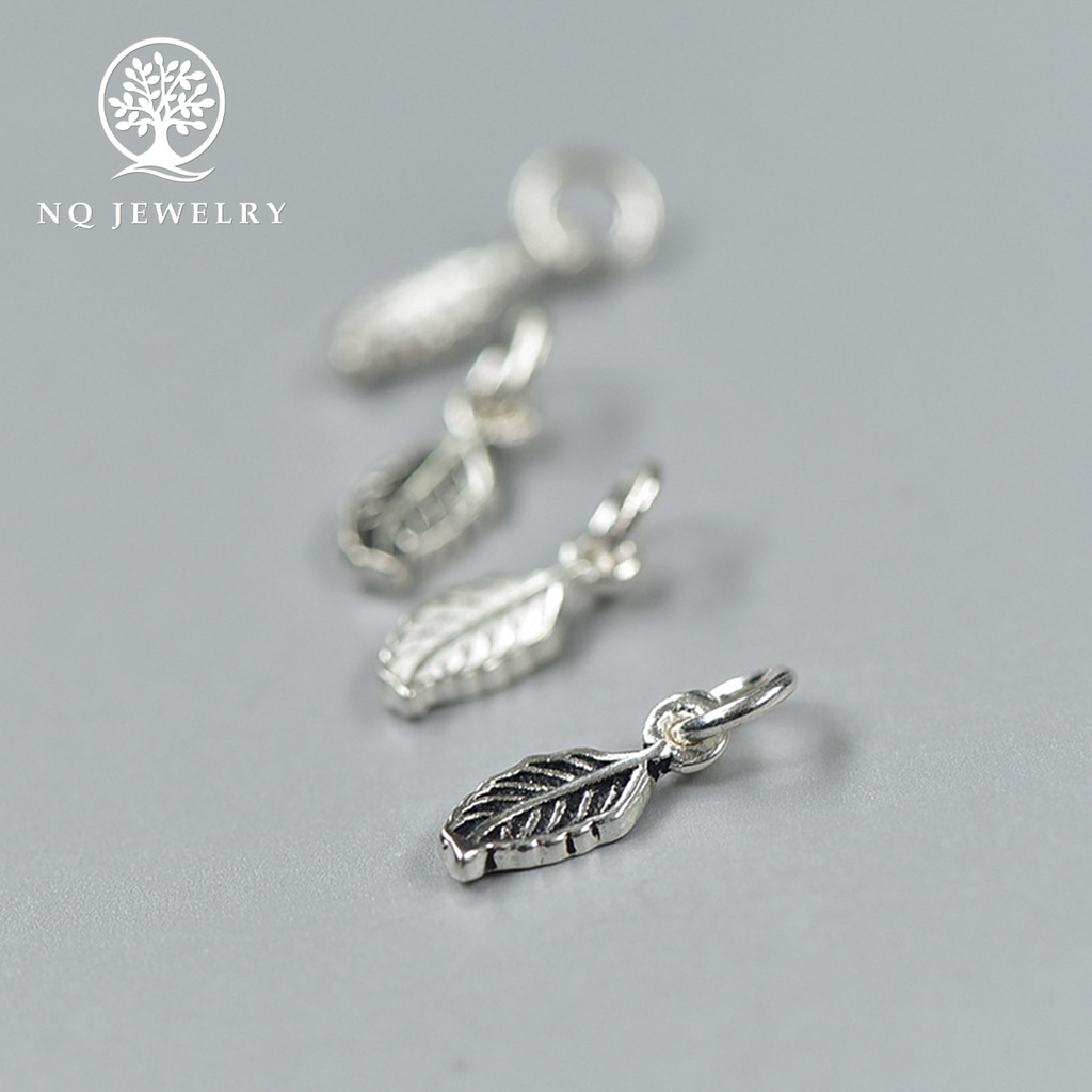 Charm bạc thái hình 1 chiếc lá treo - NQ Jewelry