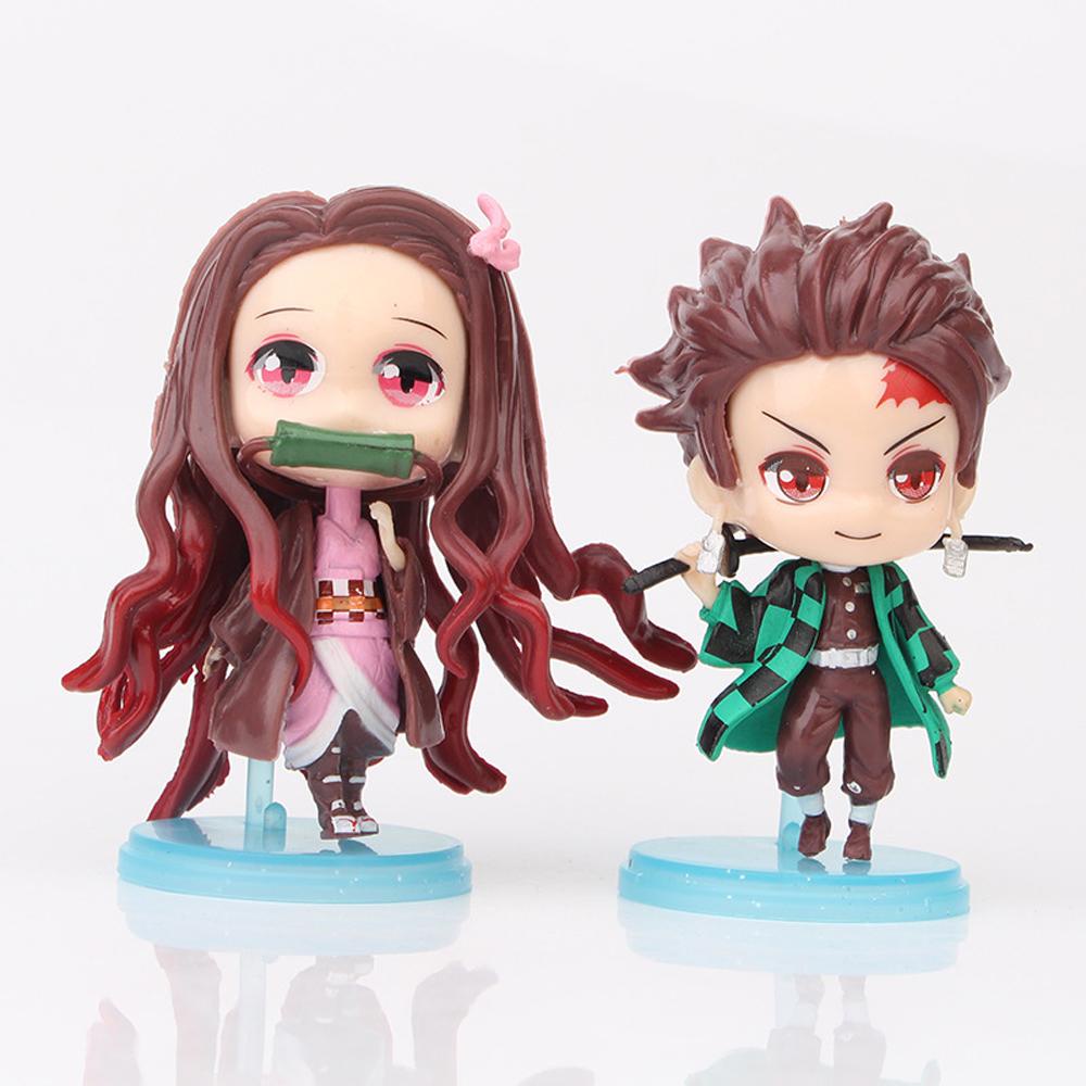 Set 5 Mô Hình Nhân Vật Phim Hoạt Hình Demon Slayer 15H Bằng PVC