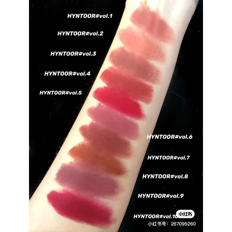 Son kem lì HYNTOOR Chất Nhung Mịn Trang Điểm Chuyên Nghiệp