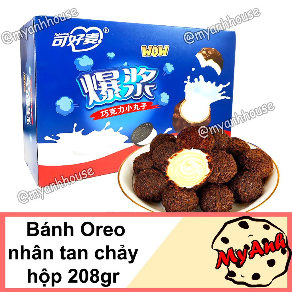 BÁNH OREO NHÂN CHẢY HỘP GIẤY 200GR DATE T6/2022