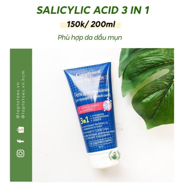 [Mã SKAMSALE8 giảm 10% đơn 200K] Gel rửa mặt Compliment No Problem giảm viêm, mụn