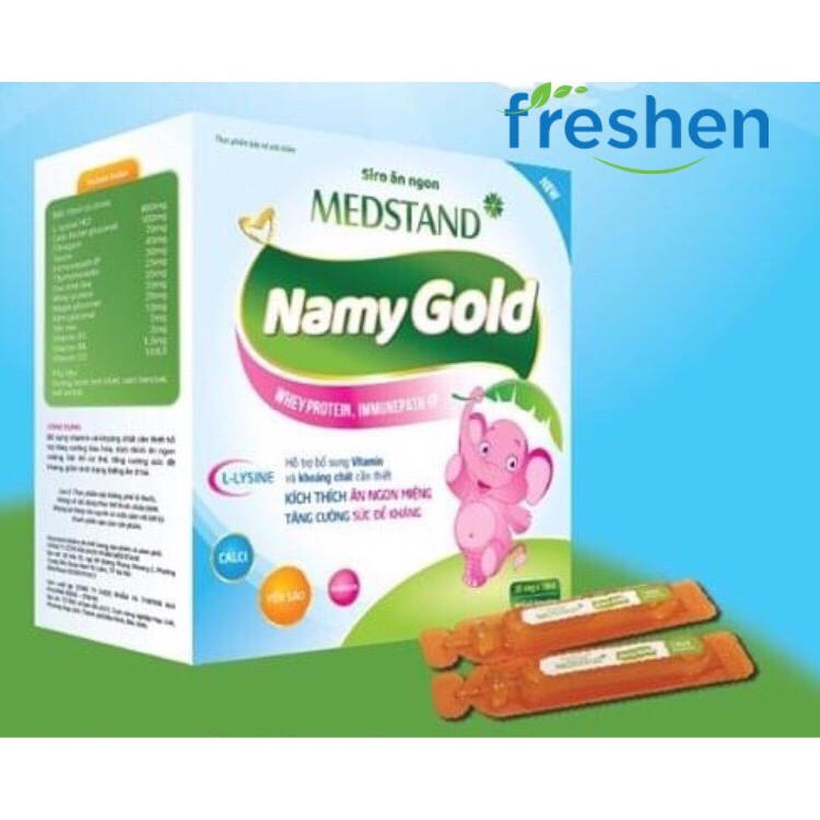 Ống uống kích thích ăn ngon cho bé Siro Namy Gold- Hộp 20 ống