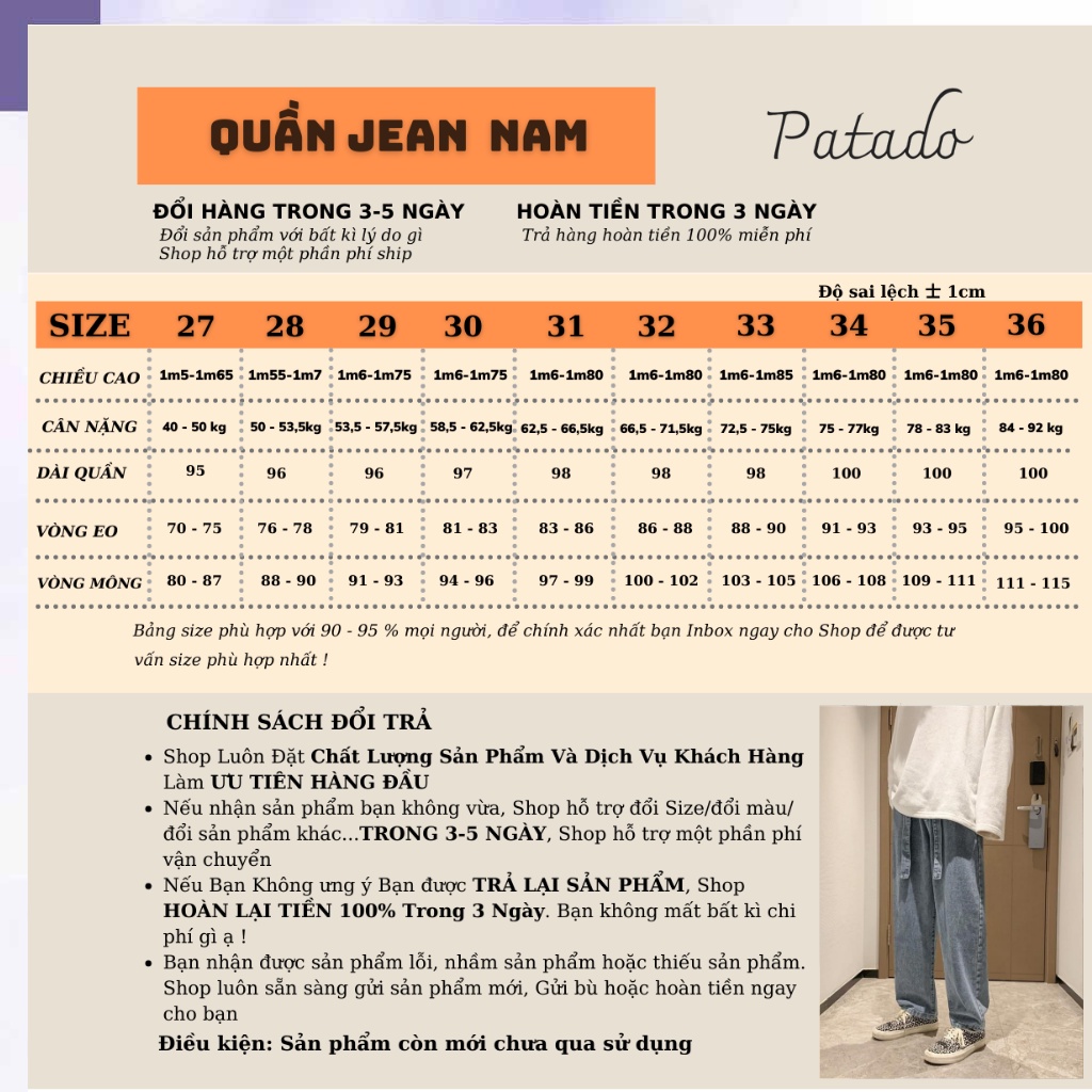 Quần jean baggy nam ống suông rộng dáng đứng vải jeans bò nam nữ unisex top xu hướng 2022 | BigBuy360 - bigbuy360.vn