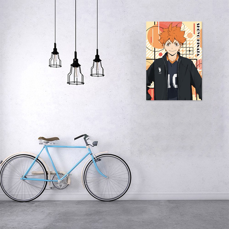 Tmdbyx Tranh Vải Bạt Treo Tường In Hình Anime Haikyuu Phong Cách Retro