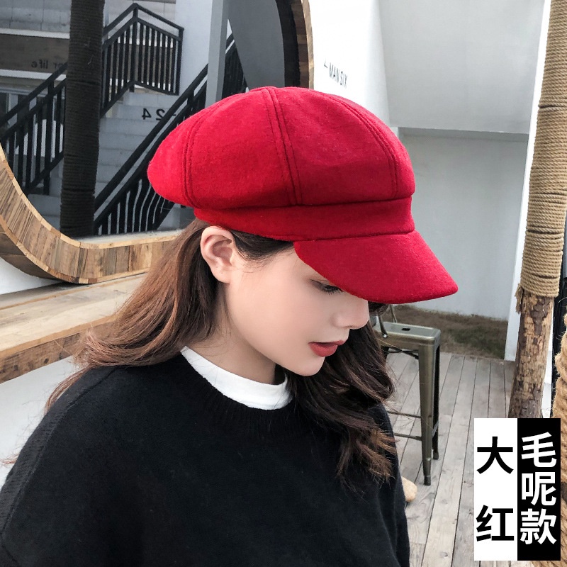 Mũ Lưỡi Trai Phong Cách Retro Hàn Quốc Hợp Thời Trang Xuân Thu