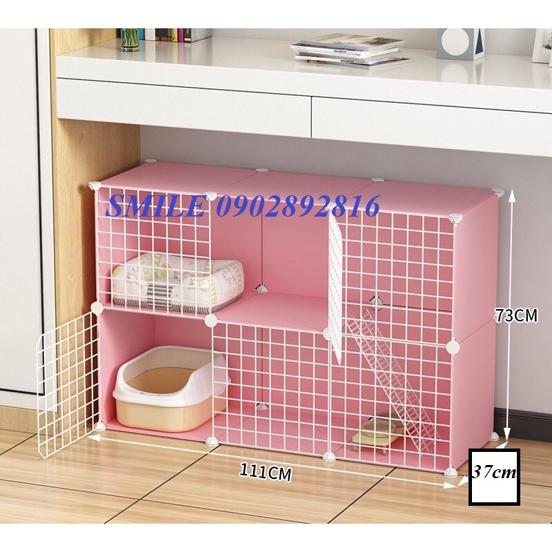 [Tặng Búa Gỗ] Combo Chuồng Thú Cưng Chó Mèo Pet Nhiều Màu, Nhiều Kiểu Sáng Tạo