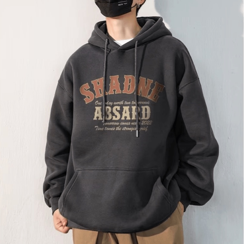 Áo hoodie In Chữ Thời Trang Hàn Quốc Chất Lượng Cao Size M-5XL Cho Nam