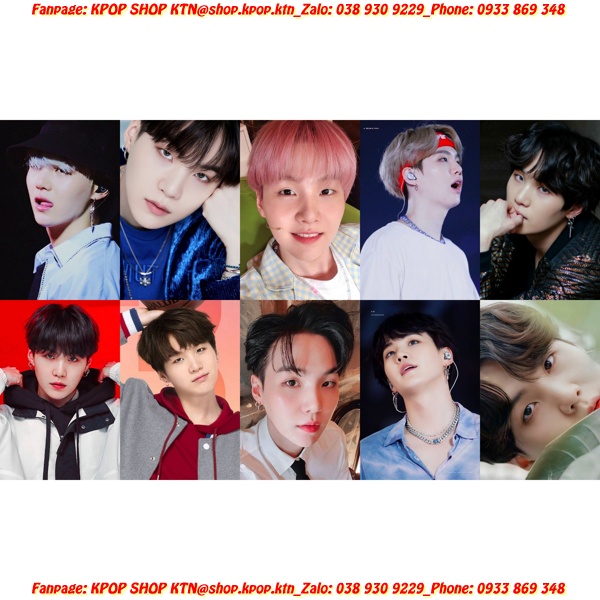 CARD BO GÓC SUGA BTS