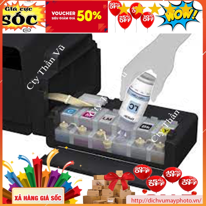 Máy in phun màu A3 EPSON L1800 L1300 dễ dàng thay thế mực tốc độ in nhanh chất lượng có bảo hành INECO