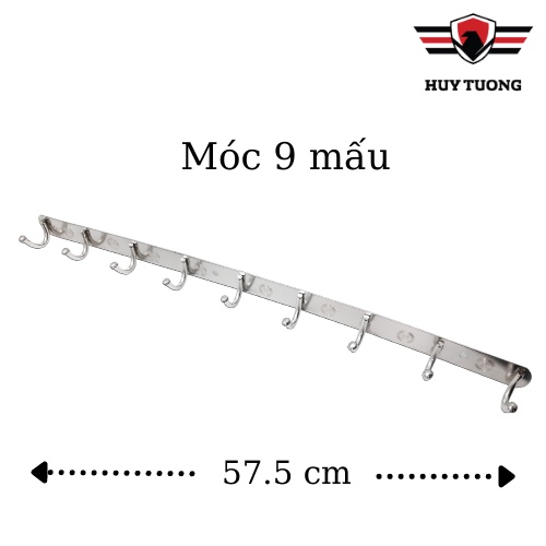 Móc treo tường HUY TUONG móc treo quần áo inox 201 sáng bóng nhiều kích thước