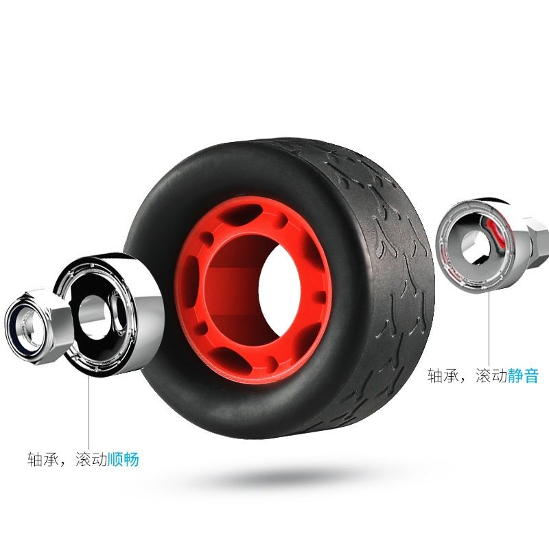 Con lăn chính hãng Lining tập bụng, tập thể hình 4 bánh