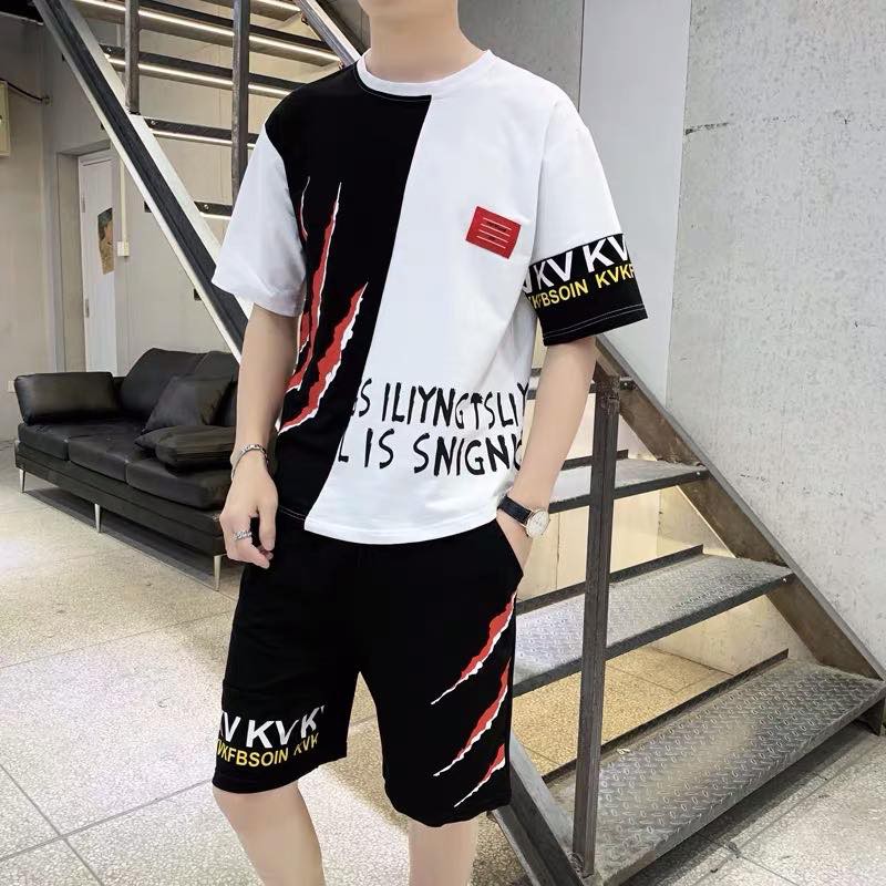 Bộ Quần Áo Thun Nam Thể Thao Mùa Hè ISIYING Phối Hai Màu Trẻ Trung Thời Trang SEPTEMBERGIRL1989 SET NAM 9000099 | BigBuy360 - bigbuy360.vn