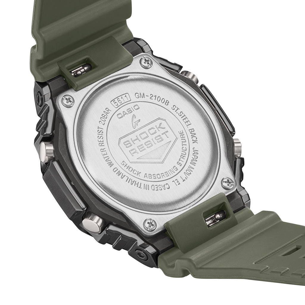 Đồng hồ nam Casio G-Shock GM-2100 / GM-2100B-3A chống va đập, chống nước 200m, hàng chính hãng bảo hành 05 năm