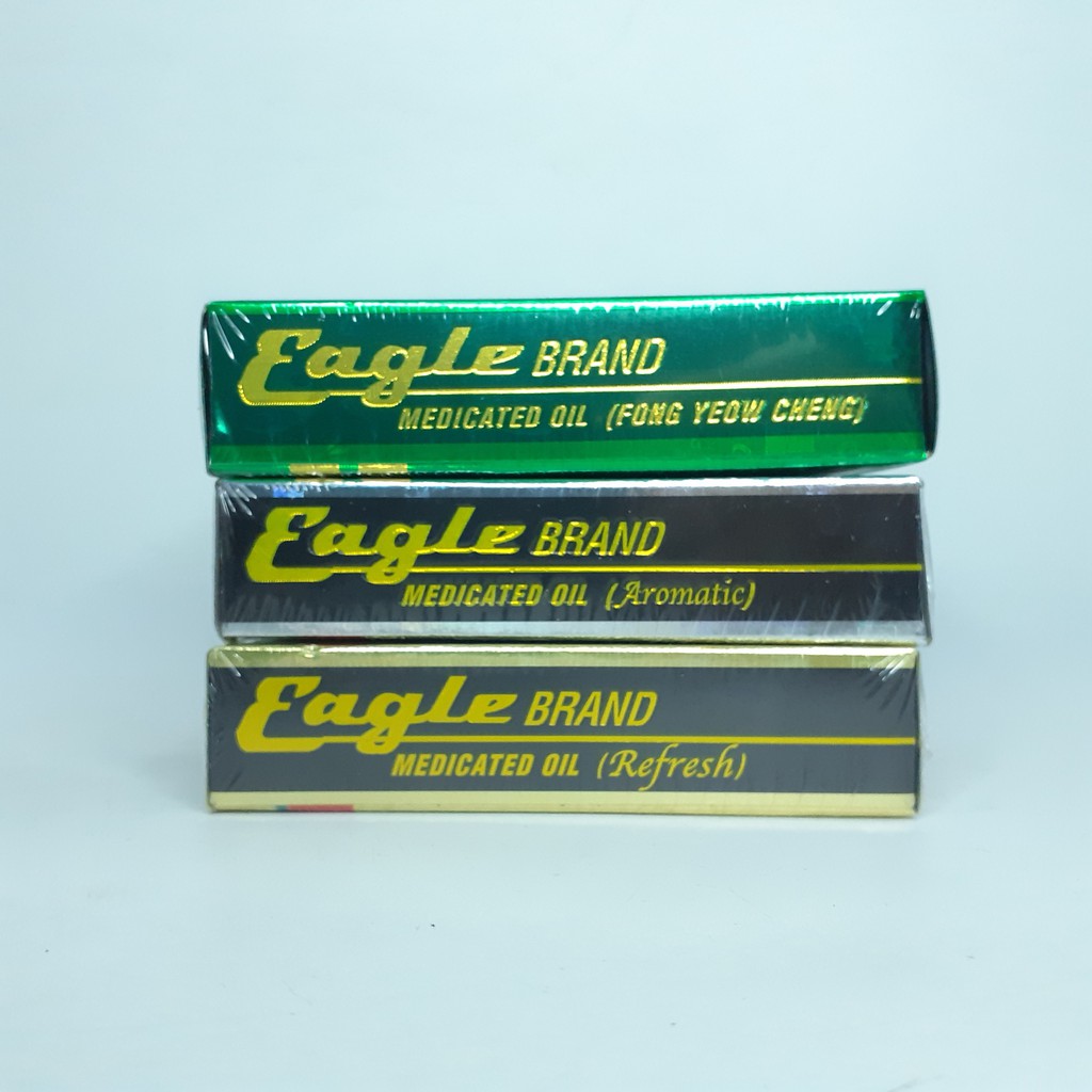 Date 04/2026 Dầu gió con ó Eagle Brand 24ml - Vàng/ Xanh/ Trắng/ Khuynh diệp