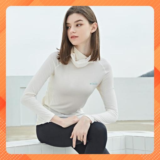 Áo thun cao cổ nữ đa năng nữ Columbia-Áo thun dài tay nữ Columbia.