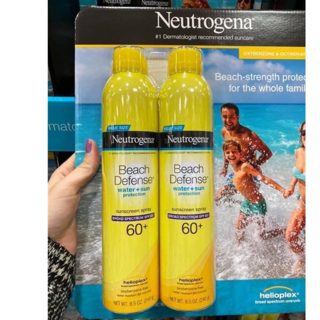 [Date 8/ 2024Kem chống nắng Neutrogena Beach SPF 60(240g)