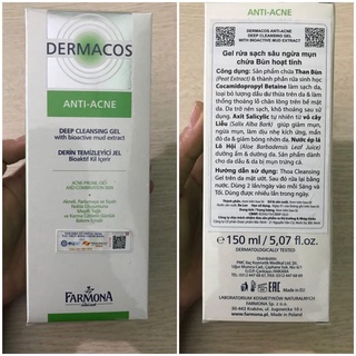 Sữa rửa mặt farmona dermacos anti-acne