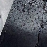 Quần jean nam đen loang màu phối LV siêu đẹp cao cấp chất bò vải dày co dãn chuẩn from KING77_FASHION