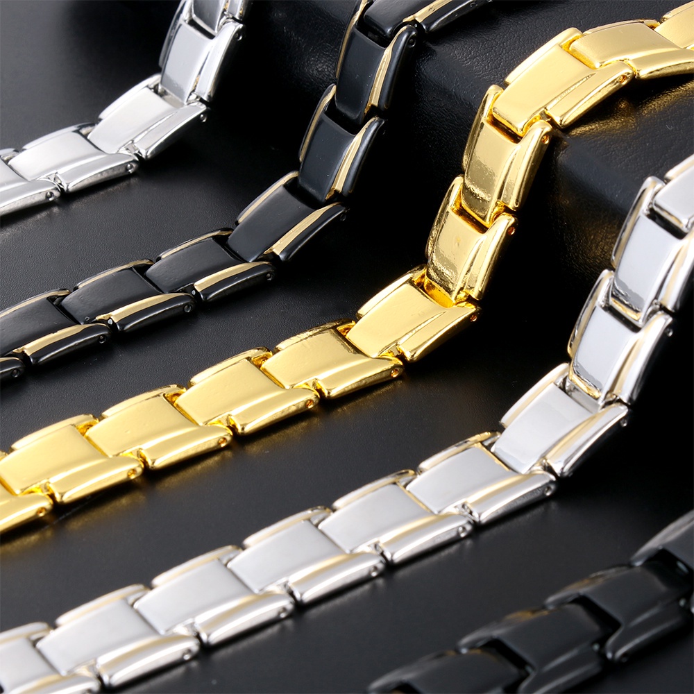 Vòng đeo tay UPSTOP bằng nam châm + hợp kim có thể tháo ra hỗ trợ chăm sóc sức khỏe kiểu dáng thời trang